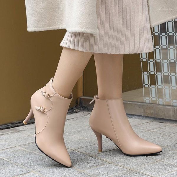 boots autumn winter stiletto ankle casual pointed simple party shoes beige brown black plus size34-48 women1
boots autumn winter stiletto ankle casual pointed simple party shoes beige brown black plus size34-48 women1
