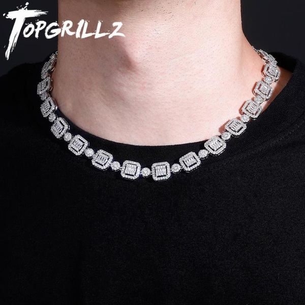 rillz new 12mm baguette&round necklace iced out cubic zirconia hip hop fashion jewelry gift for men, Silver
rillz new 12mm baguette&round necklace iced out cubic zirconia hip hop fashion jewelry gift for men, Silver