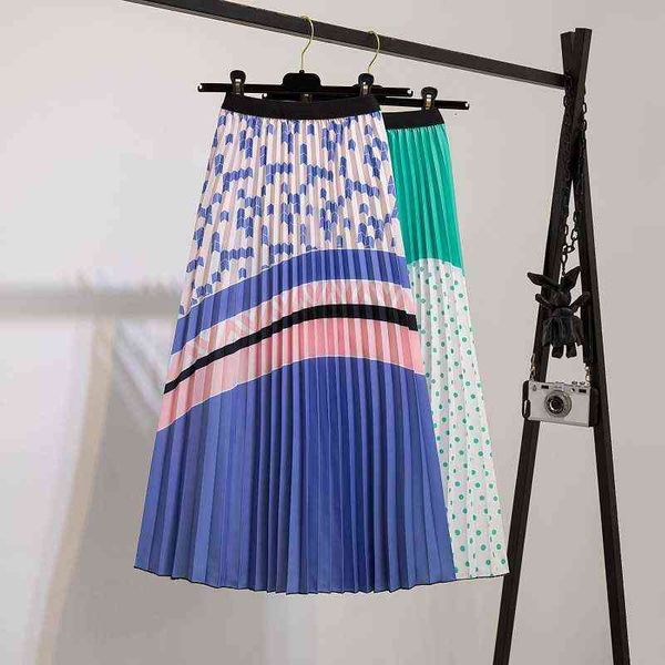 skirts half women's elastic waist pleated printed medium length half crimped large swing a-line skirt, Black
skirts half women's elastic waist pleated printed medium length half crimped large swing a-line skirt, Black