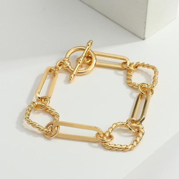 aensoa chunky geometric link chain bracelets set for women punk boho thick gold color charm bracelets bangles fashion jewelry, Black 
aensoa chunky geometric link chain bracelets set for women punk boho thick gold color charm bracelets bangles fashion jewelry, Black