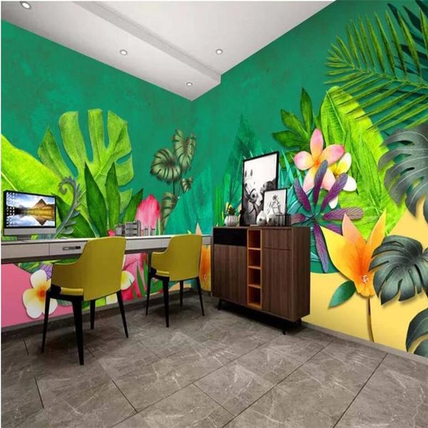 wallpapers large green fresh tropical plants whole house background mural for living room bedroom walls 3d wall paper home decor
wallpapers large green fresh tropical plants whole house background mural for living room bedroom walls 3d wall paper home decor