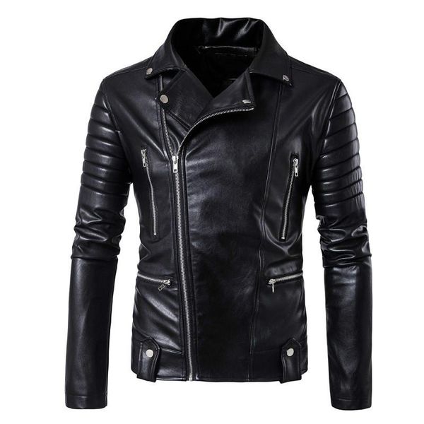 men's fur & faux autumn winter black pu leather jacket fashion punk style multi-zipper lapel handsome slim motorcycle coat
men's fur & faux autumn winter black pu leather jacket fashion punk style multi-zipper lapel handsome slim motorcycle coat