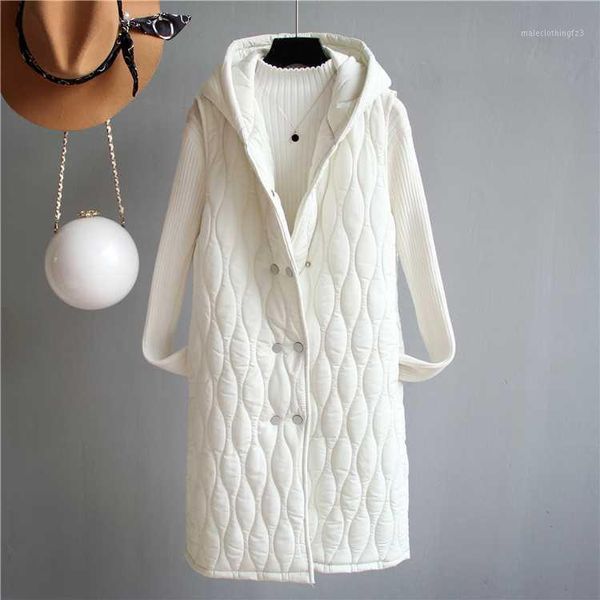 women's vests diamond-shaped checked cotton vest women's long section 2021 autumn and winter hooded can match woolen coat wild ves, Black;white
women's vests diamond-shaped checked cotton vest women's long section 2021 autumn and winter hooded can match woolen coat wild ves, Black;white