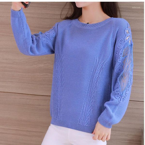 2020 spring female knitted pullover sweater o-neck long sleeve pull jumper ladies thin lace pull women fashhion jumper1, White;black
2020 spring female knitted pullover sweater o-neck long sleeve pull jumper ladies thin lace pull women fashhion jumper1, White;black