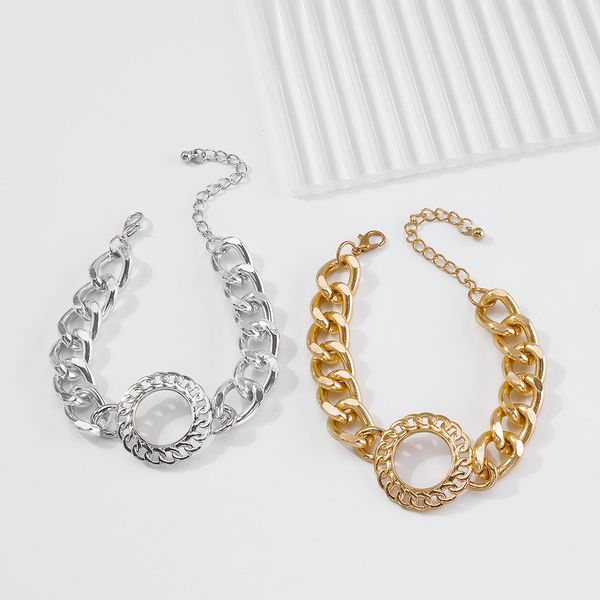 designer gold silver link chain bracelets for women round alloy charms bracelet personality hip-hop rock girls gifts, Black
designer gold silver link chain bracelets for women round alloy charms bracelet personality hip-hop rock girls gifts, Black