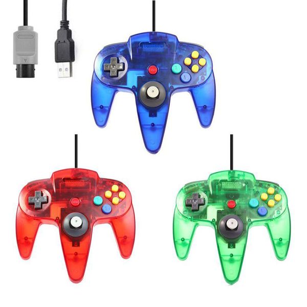 game controllers & joysticks wired transparent gaming joystick for n64 gamepad controller
game controllers & joysticks wired transparent gaming joystick for n64 gamepad controller