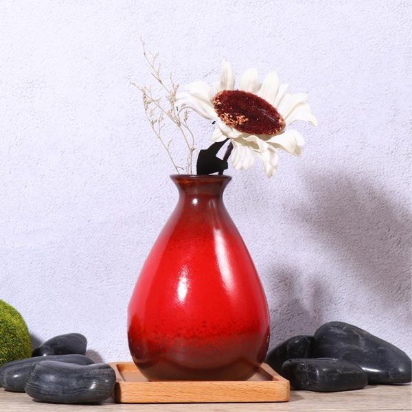 1pc ceramic vase simple elegant flower arrangement dry flower vase deskdecoration for office l home (red)1
1pc ceramic vase simple elegant flower arrangement dry flower vase deskdecoration for office l home (red)1