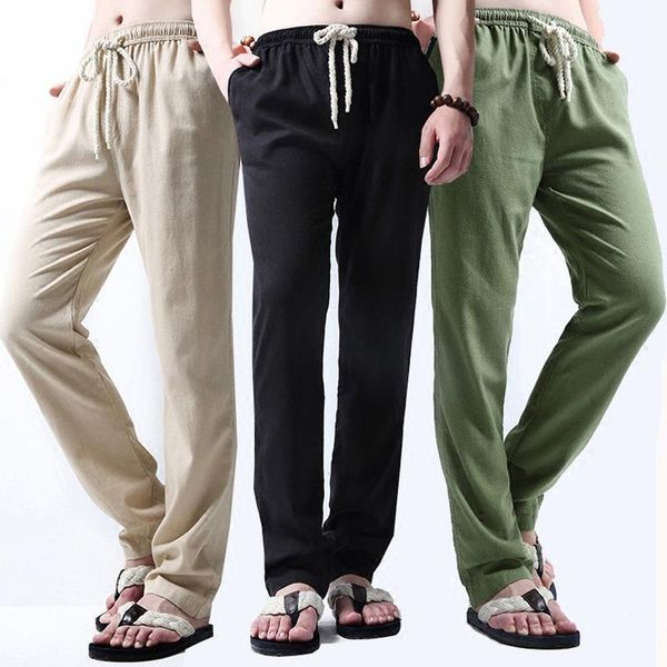 2020 men casual pants cotton linen elastic waist solid vintage joggers loose straight trousers men's workout streetwear 4xl, Black
2020 men casual pants cotton linen elastic waist solid vintage joggers loose straight trousers men's workout streetwear 4xl, Black