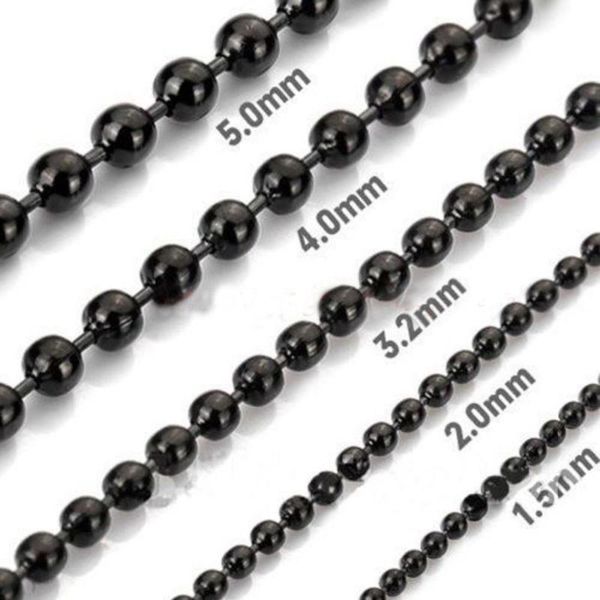 chains 1.5/2/3/4/5/6/8/10/12mm stainless steel black mens necklace or bracelet jewelry wholesale beads ball chain 7-40", Silver
chains 1.5/2/3/4/5/6/8/10/12mm stainless steel black mens necklace or bracelet jewelry wholesale beads ball chain 7-40", Silver