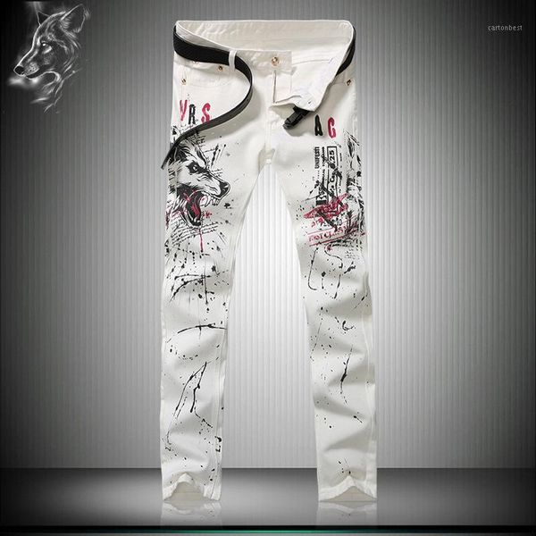 men's jeans 2021 series white wolf korean trousers slim straight leg pants1, Blue
men's jeans 2021 series white wolf korean trousers slim straight leg pants1, Blue