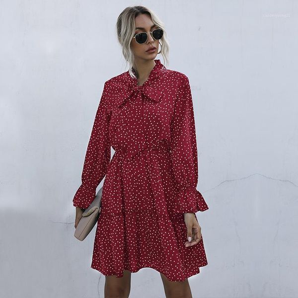 casual dresses 2021 autumn chiffon vintage dress green red spot skinny women's clothes v-neck bow cutton style good quality1, Black;gray
casual dresses 2021 autumn chiffon vintage dress green red spot skinny women's clothes v-neck bow cutton style good quality1, Black;gray