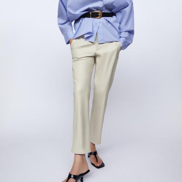 zoepo casual faux leather pencil pants women fashion beige trousers women elegant ankle length pants female ladies ia1, Black;white
zoepo casual faux leather pencil pants women fashion beige trousers women elegant ankle length pants female ladies ia1, Black;white