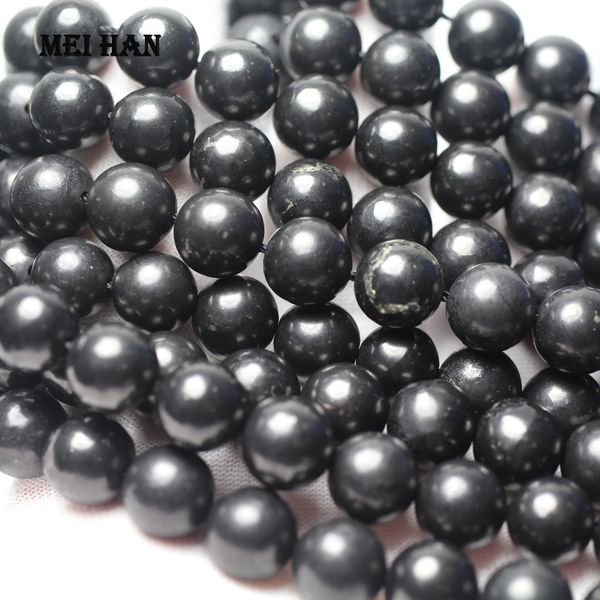 meihan wholesale (1 strand/set) precious natural 8mm 10mm shungite smooth round stone loose beads for jewelry making design 200930, Black
meihan wholesale (1 strand/set) precious natural 8mm 10mm shungite smooth round stone loose beads for jewelry making design 200930, Black