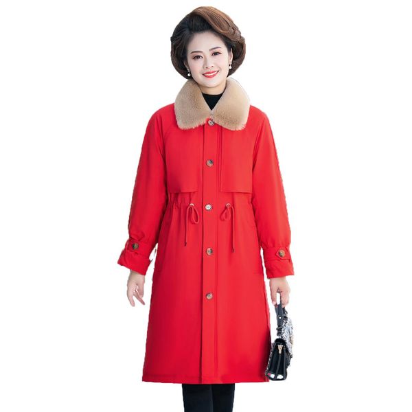 2021 new middle-aged and elderly autumn winter parker clothes overwomen's mid-long jacket thickened fashion female plus velvet outwear, White;black
2021 new middle-aged and elderly autumn winter parker clothes overwomen's mid-long jacket thickened fashion female plus velvet outwear, White;black