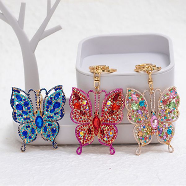 chain fashion keychain key keyring blingbling rhinestone butterfly ring a206, Silver
chain fashion keychain key keyring blingbling rhinestone butterfly ring a206, Silver