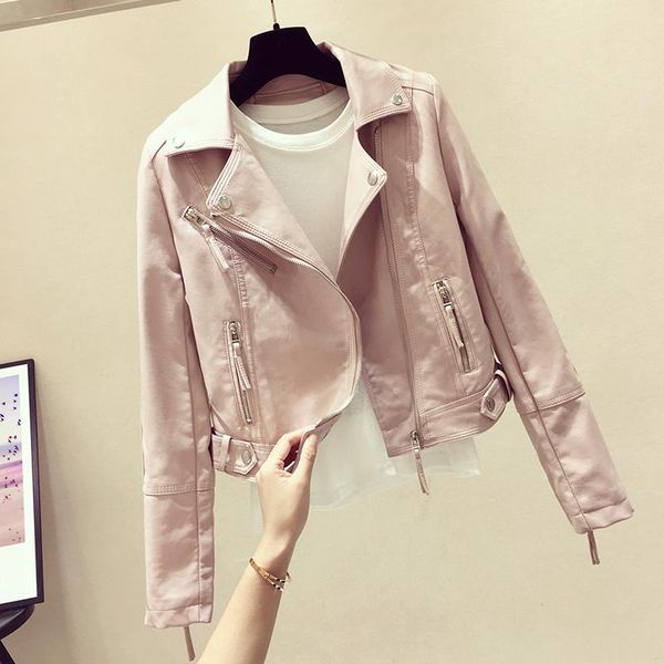 2020 новая молния pu кожаные женские куртки на молнии шорты сплошные тонкие сексуальные поворотный воротник винтажные моторные куртки для па, Black 
2020 новая молния pu кожаные женские куртки на молнии шорты сплошные тонкие сексуальные поворотный воротник винтажные моторные куртки для па, Black