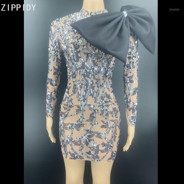 black rhinestone pearls printed big bow mesh dress female singer show mini dress prom birthday celebrate youdu1, Black;red
black rhinestone pearls printed big bow mesh dress female singer show mini dress prom birthday celebrate youdu1, Black;red