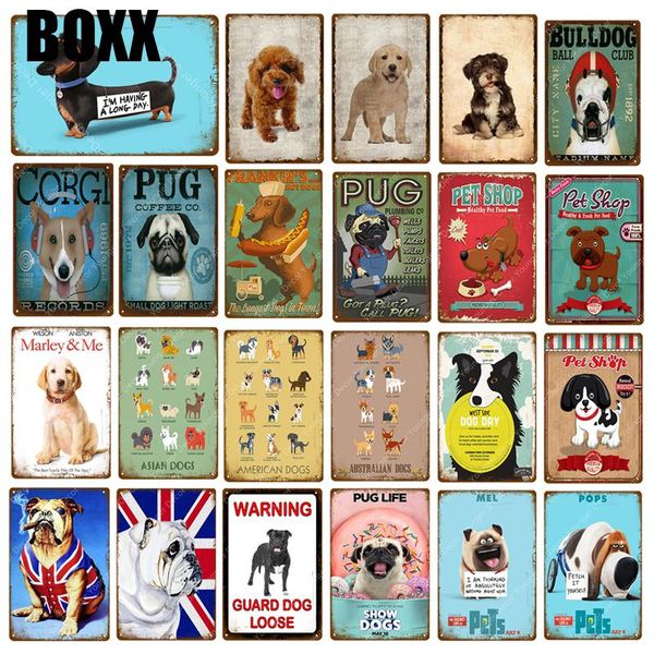 animal dogs pug metal signs vintage wall painting plate for bar pub club pet shop decor retro poster wall sticker
animal dogs pug metal signs vintage wall painting plate for bar pub club pet shop decor retro poster wall sticker