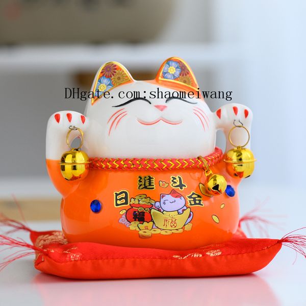 5 inch ceramic japan eight real money lucky cat ceramic ornament cute fat happy maneki neko piggy bank for home decor toy gift d1035, Black
5 inch ceramic japan eight real money lucky cat ceramic ornament cute fat happy maneki neko piggy bank for home decor toy gift d1035, Black