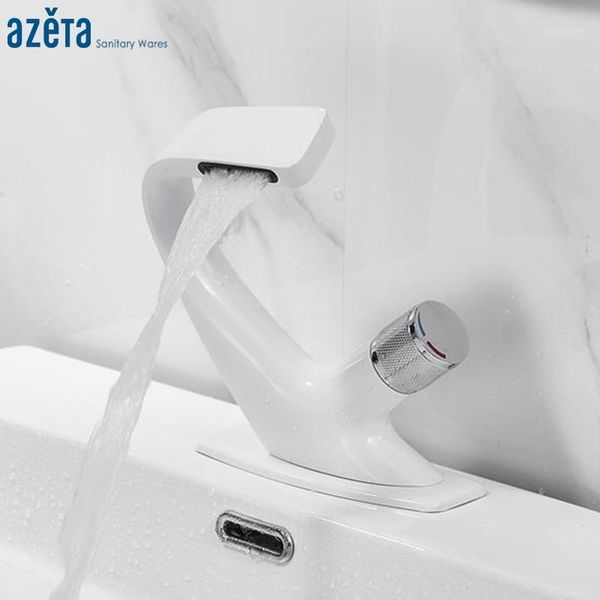 bathroom sink faucets azeta white faucet single handle waterfall basin mixer cold and water washbasin tap at7816w1
bathroom sink faucets azeta white faucet single handle waterfall basin mixer cold and water washbasin tap at7816w1