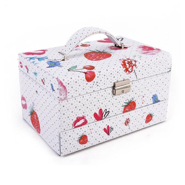 genboli strawberry/butterfly prints durable pu leather jewelry box ring necklace earrings organizer storage display case, Pink;blue
genboli strawberry/butterfly prints durable pu leather jewelry box ring necklace earrings organizer storage display case, Pink;blue