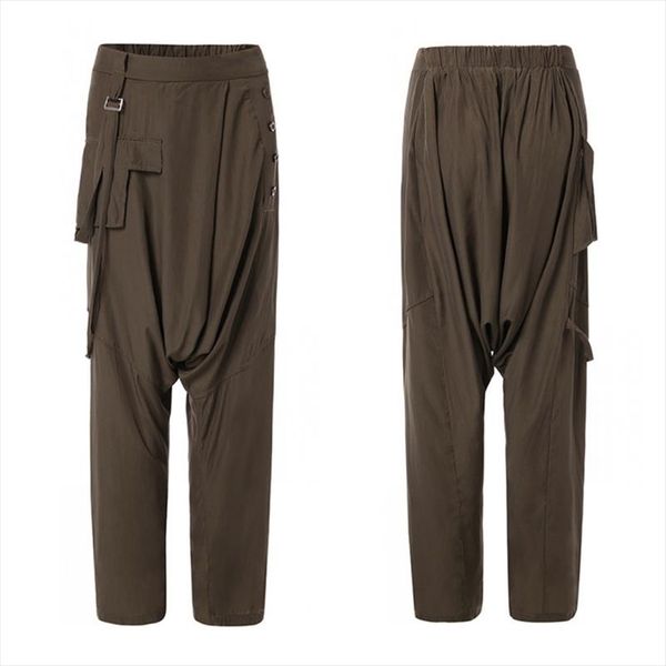 women elastic waist harem pants solid wide leg trousers female drop crotch pants loose pantalon plus size casual, Black;white
women elastic waist harem pants solid wide leg trousers female drop crotch pants loose pantalon plus size casual, Black;white