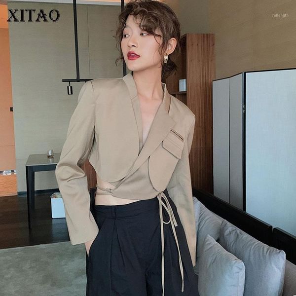 xitao patchwork single button solid blazer women 2021 autumn casual fashion new style temperament all match women clothes zp37081, White;black
xitao patchwork single button solid blazer women 2021 autumn casual fashion new style temperament all match women clothes zp37081, White;black