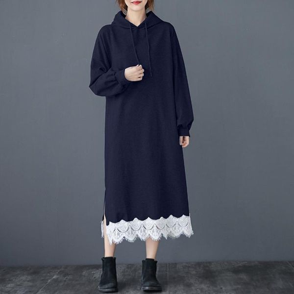 5xl zanzea patchwork lace hooded dresses women 2020 winter maxi vestidos casual long sleeve robe ladies straight dress plus size, Black;gray
5xl zanzea patchwork lace hooded dresses women 2020 winter maxi vestidos casual long sleeve robe ladies straight dress plus size, Black;gray