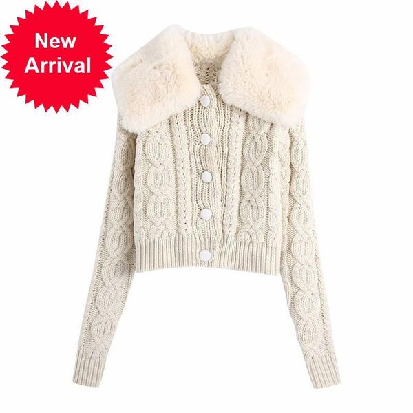 2021 new autumn winter fashions of the fake lapel skin women's sweater mesh cardigan track new trend chic sleeve long knitted jacket rw, White;black
2021 new autumn winter fashions of the fake lapel skin women's sweater mesh cardigan track new trend chic sleeve long knitted jacket rw, White;black