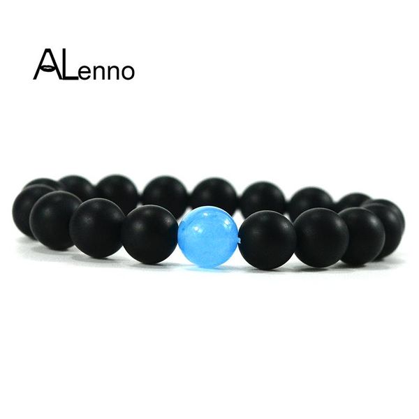 charm bracelets alenno 10mm natural matte black onyx & chalcedony stone bead strand for women men bangles year jewelry gifts, Golden;silver
charm bracelets alenno 10mm natural matte black onyx & chalcedony stone bead strand for women men bangles year jewelry gifts, Golden;silver
