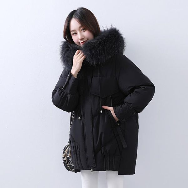 janveny large natural raccoon fur collar hooded winter women down jacket 2020 female feather puffer jacket 90% duck down coat1, Black
janveny large natural raccoon fur collar hooded winter women down jacket 2020 female feather puffer jacket 90% duck down coat1, Black