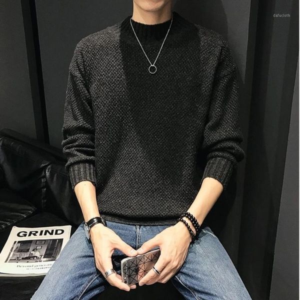 autumn and winter new sweater men korean personality casual handsome round neck bottoming sweater men1, White;black
autumn and winter new sweater men korean personality casual handsome round neck bottoming sweater men1, White;black