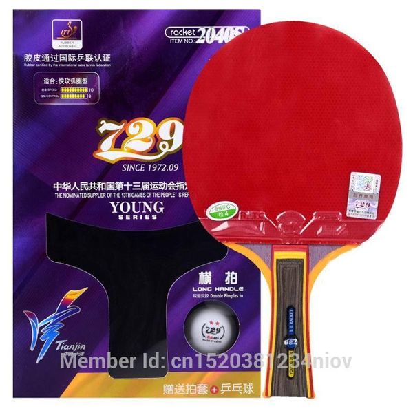 Original 729 Finished Racket Yong 2040s Table Tennis Racket Fast Attack With Loop High Speed New Style One Case One Ball Racquet