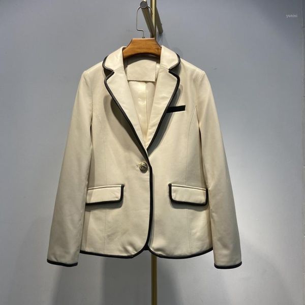 women coats 100% genuine leather windbreaker fashion lady natural sheepskin long sleeves jackets soft h8041, Black
women coats 100% genuine leather windbreaker fashion lady natural sheepskin long sleeves jackets soft h8041, Black