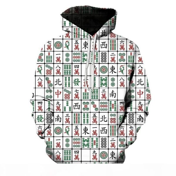 новая мода 3d печатные толстовки смешные унисекс толстовки mahjong print hotstyle pullover рукав уличная одежда толстовка толстовка, Black
новая мода 3d печатные толстовки смешные унисекс толстовки mahjong print hotstyle pullover рукав уличная одежда толстовка толстовка, Black