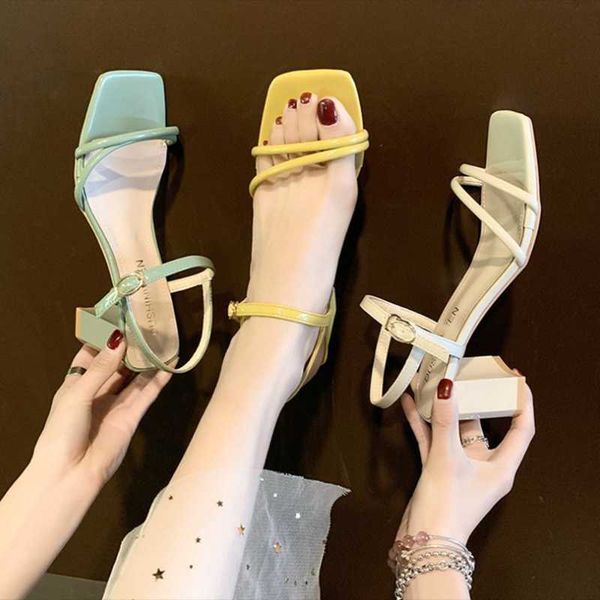 sandals for ankle buckle square heel fairy style summer wild thick-soled word toe women, Black
sandals for ankle buckle square heel fairy style summer wild thick-soled word toe women, Black