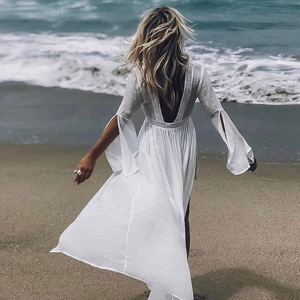 beach dress white bikini transparent cover up beach wear women swimwear cover ups dresses for the summer dress, White;black
beach dress white bikini transparent cover up beach wear women swimwear cover ups dresses for the summer dress, White;black