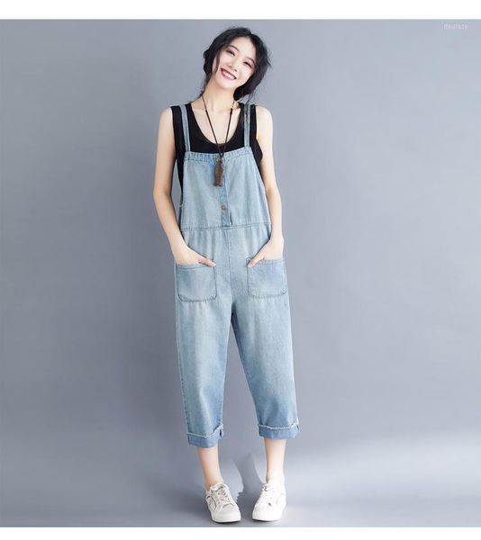 new literary plus size women's suspenders jeans loose casual age-reducing nine-point harlan jumpsuit1, Blue
new literary plus size women's suspenders jeans loose casual age-reducing nine-point harlan jumpsuit1, Blue