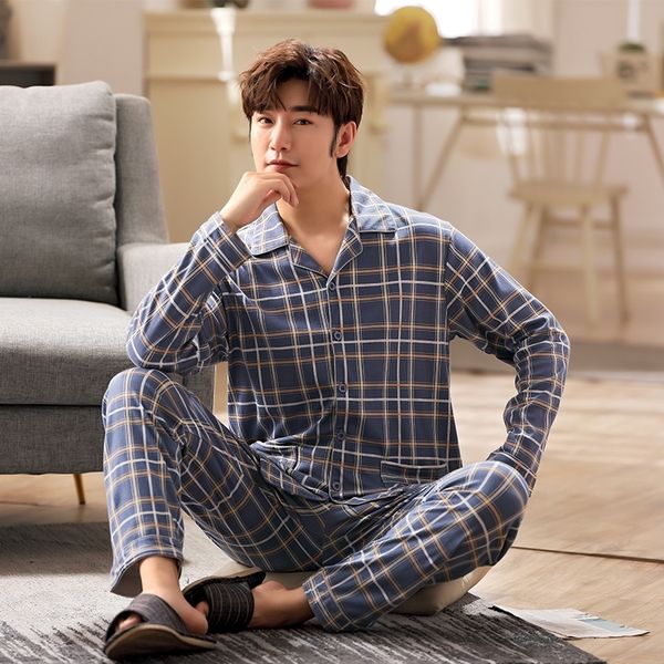 5xl full cotton pijama for men 2piece lounge sleepwear pyjamas plaid autumn bedgown home clothes man pjs pure cotton pajamas set 201109, Black;brown
5xl full cotton pijama for men 2piece lounge sleepwear pyjamas plaid autumn bedgown home clothes man pjs pure cotton pajamas set 201109, Black;brown