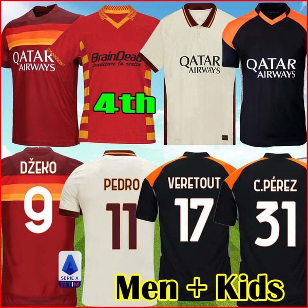 soccer jersey as mayoral roma 2021 fourth shirt dzeko rome totti kolarov 20 21 football shirt pastore zaniolo jersey men + kids kit uniform, Black;yellow
soccer jersey as mayoral roma 2021 fourth shirt dzeko rome totti kolarov 20 21 football shirt pastore zaniolo jersey men + kids kit uniform, Black;yellow