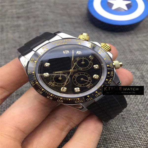 9 styles 40mm black diamond dial ceramic bezel wristwatches no chronograph mens watch rubber strap mechanical automatic movement men watches, Slivery;brown
9 styles 40mm black diamond dial ceramic bezel wristwatches no chronograph mens watch rubber strap mechanical automatic movement men watches, Slivery;brown