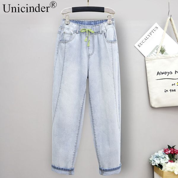 unicinder 2021 jeans plus size women's loose harem pants radish pants full length elastic waist 5xl plus size for women#ls3360 y1214, Blue
unicinder 2021 jeans plus size women's loose harem pants radish pants full length elastic waist 5xl plus size for women#ls3360 y1214, Blue