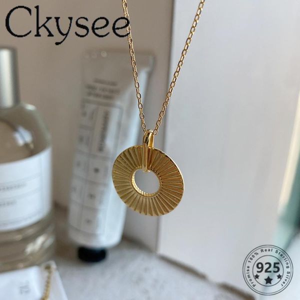chains ckysee design 925 sterling silver necklace chic golden round pendant for fashion women girlfriend jewelry gift
chains ckysee design 925 sterling silver necklace chic golden round pendant for fashion women girlfriend jewelry gift