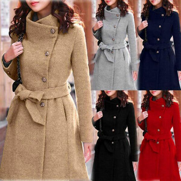 women's wool & blends autumn winter woolen coat women korean mid-length belt slim stand-up collar thench single-breasted l8221, Black
women's wool & blends autumn winter woolen coat women korean mid-length belt slim stand-up collar thench single-breasted l8221, Black