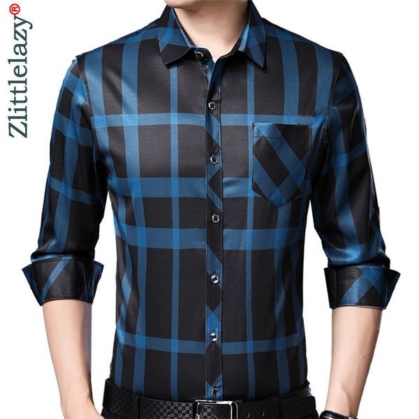 2020 brand casual pocket plaid long sleeve slim fit men shirt streetwear social dress autumn shirts mens fashions jersey 92307, White;black
2020 brand casual pocket plaid long sleeve slim fit men shirt streetwear social dress autumn shirts mens fashions jersey 92307, White;black