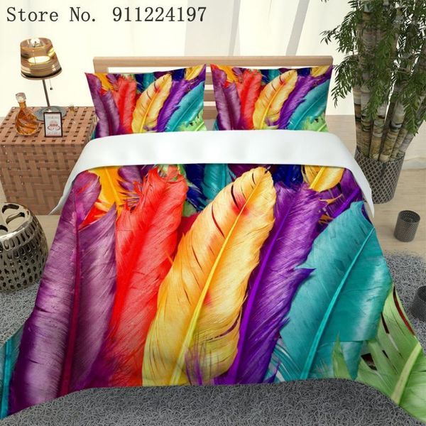 colorful feathers duvet cover home textile warm bedding set single double king size for kids microfiber bed linen1
colorful feathers duvet cover home textile warm bedding set single double king size for kids microfiber bed linen1