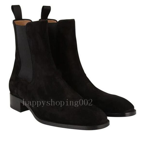 2020 elegant brands men red bottom samsonboots suede leather square toe men's ankle boots red sole perfect melon super qual, Black
2020 elegant brands men red bottom samsonboots suede leather square toe men's ankle boots red sole perfect melon super qual, Black