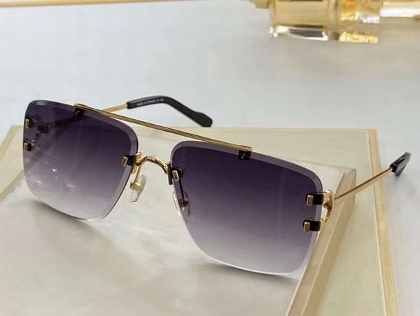 square rimless sunglasses for men gold grey shaded carter glasses fashion sun glasses with box, White;black
square rimless sunglasses for men gold grey shaded carter glasses fashion sun glasses with box, White;black