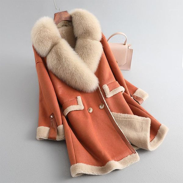 100% wool real fur coat female korean style woman jacket warm winter clothes women fur collar 2020 abrigo mujer pph29011, Black
100% wool real fur coat female korean style woman jacket warm winter clothes women fur collar 2020 abrigo mujer pph29011, Black