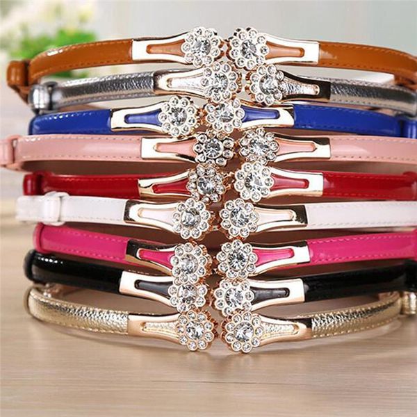 summer crystal flowers on the buckle thin belts for women dresses modeling belt female strap cinture, Black;brown
summer crystal flowers on the buckle thin belts for women dresses modeling belt female strap cinture, Black;brown
